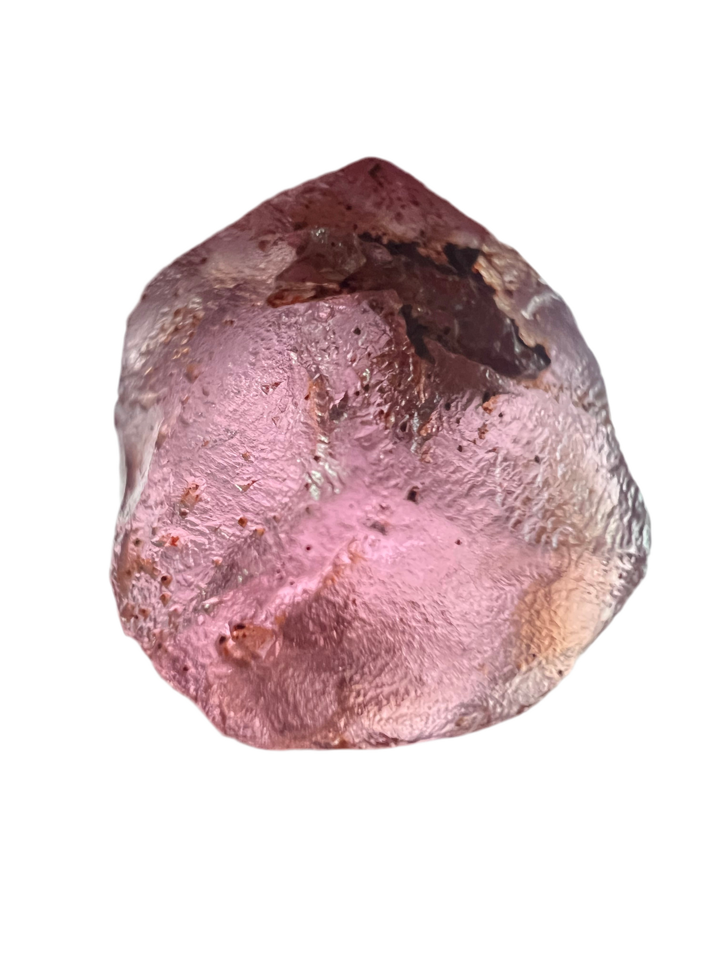 Peach rose garnet 10.90 ct